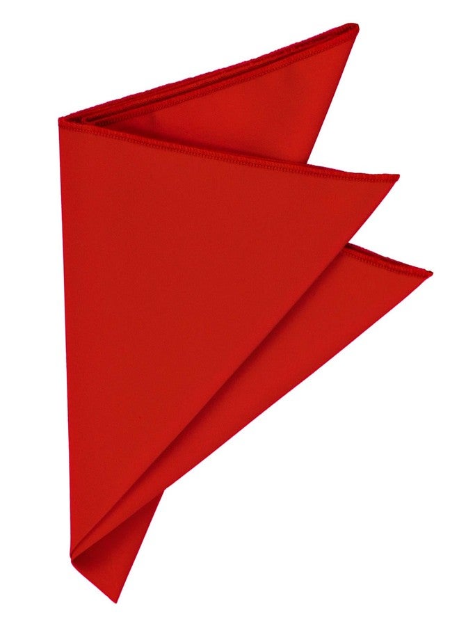 tiemart منديل جيب أحمر سادة من Tiemart - Image 3
